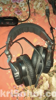 USB Gaming Headphone Real 5.1 Ch Output (6 Speakers)